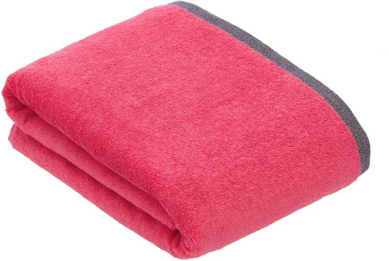 bugatti Badetuch "Prato" Uni Farben, mit melierter Optik im Saum von Bugatti