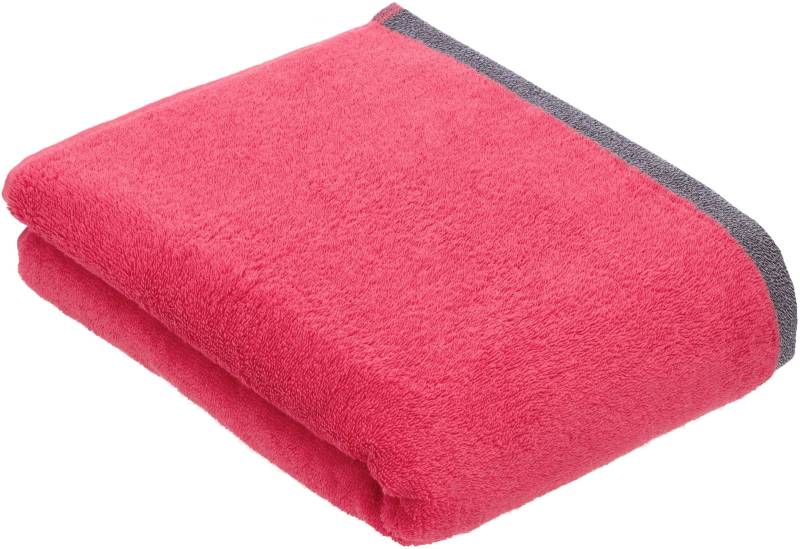 bugatti Badetuch "Prato" Uni Farben, mit melierter Optik im Saum von Bugatti