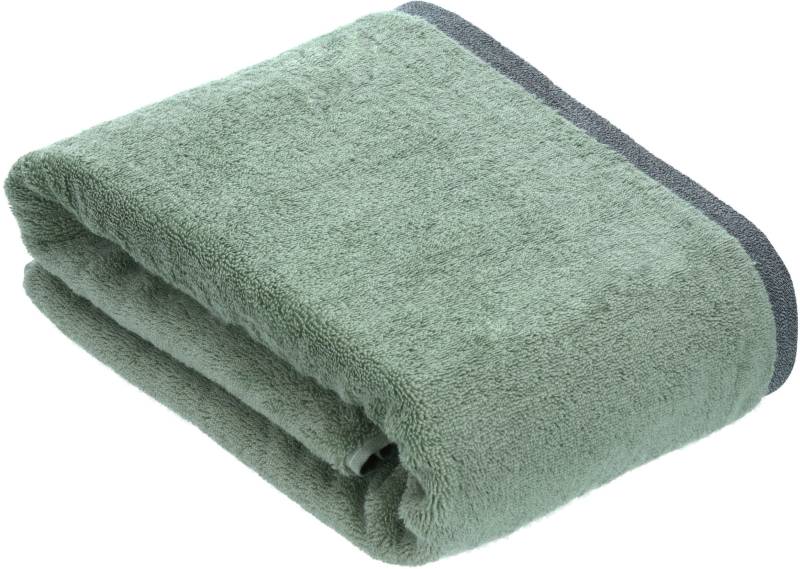 bugatti Badetuch "Prato" Uni Farben, mit melierter Optik im Saum von Bugatti