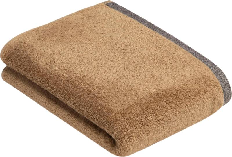 bugatti Badetuch "Prato" Uni Farben, mit melierter Optik im Saum von Bugatti