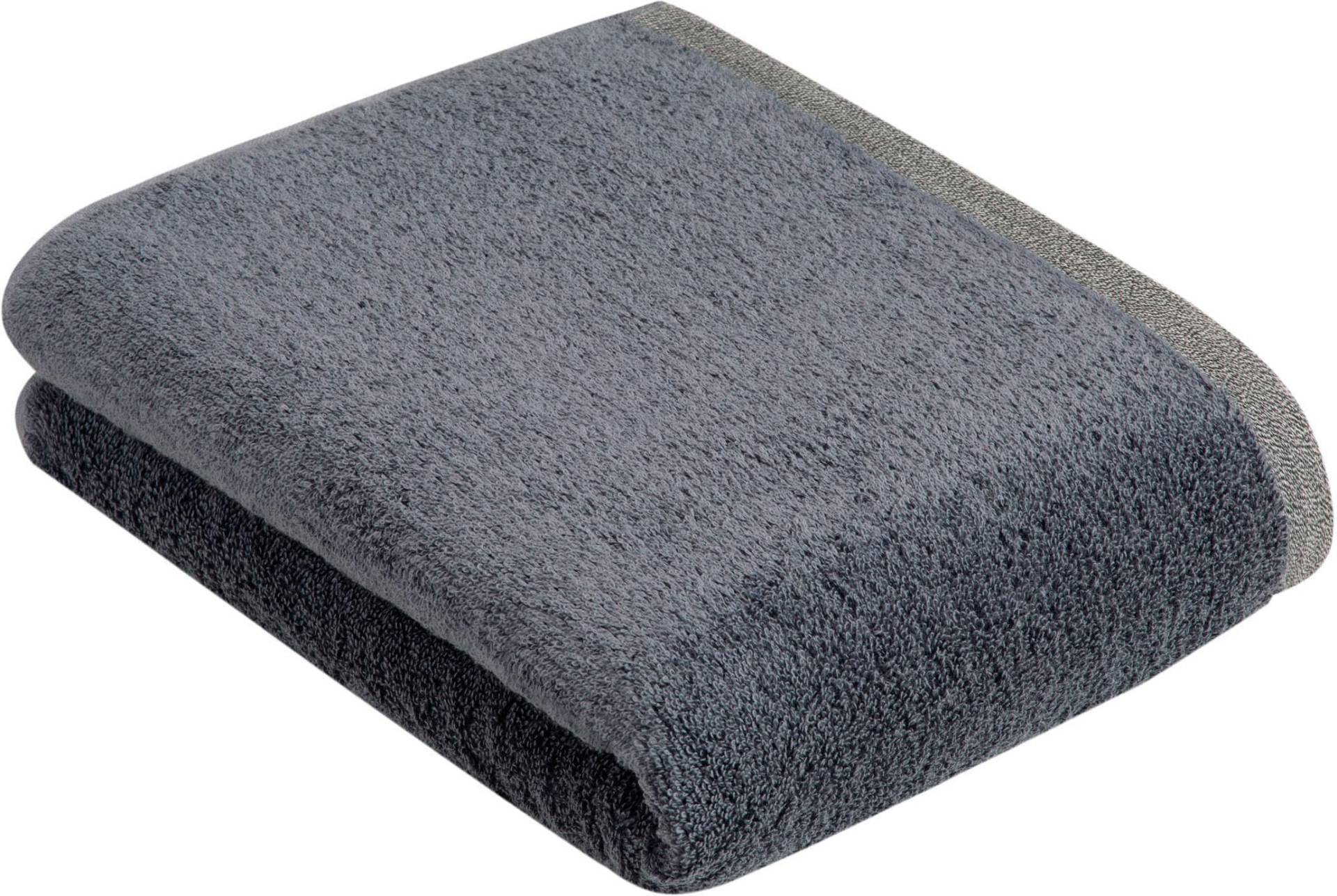 bugatti Badetuch "Prato" Uni Farben, mit melierter Optik im Saum von Bugatti