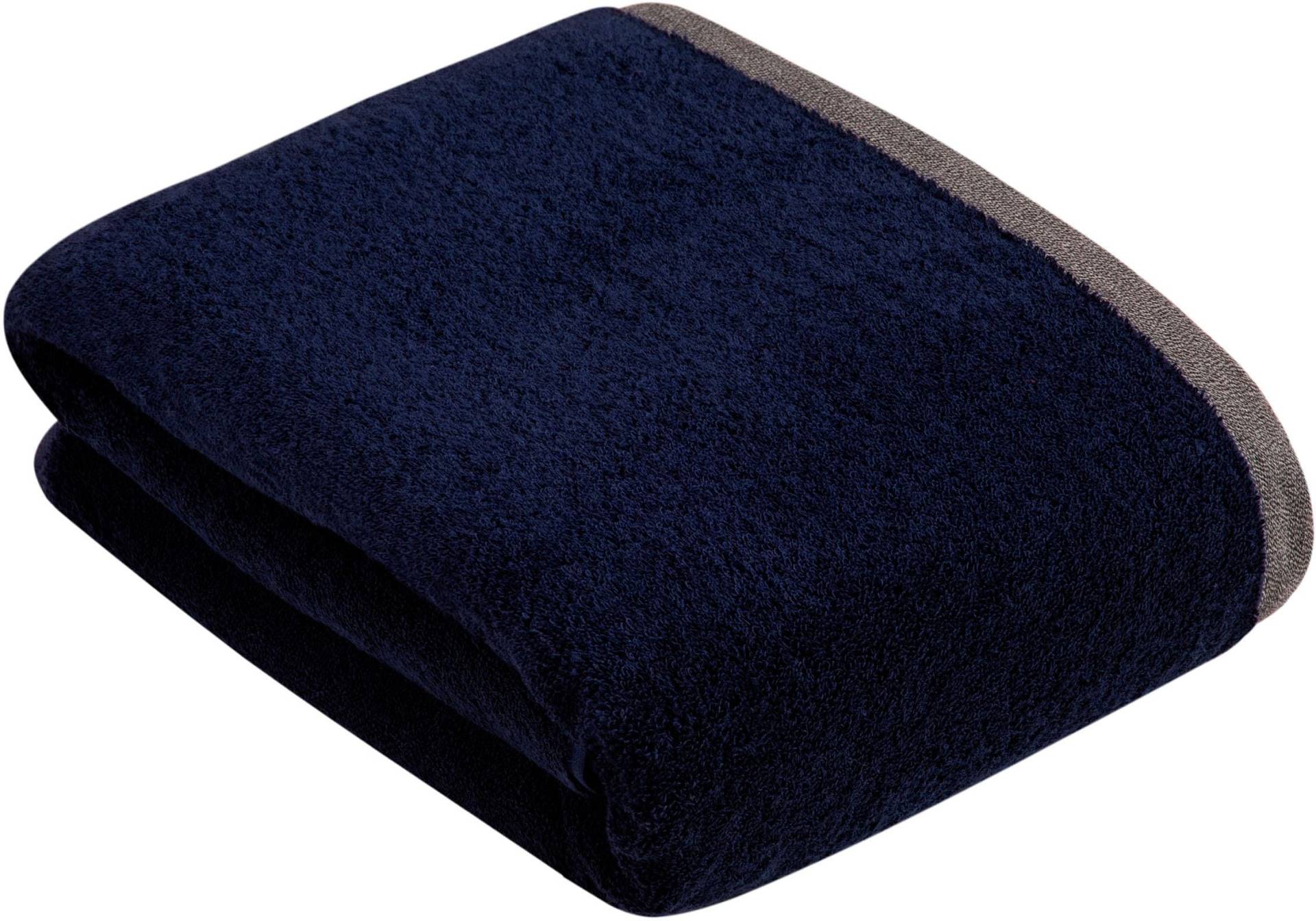 bugatti Badetuch "Prato" Uni Farben, mit melierter Optik im Saum von Bugatti