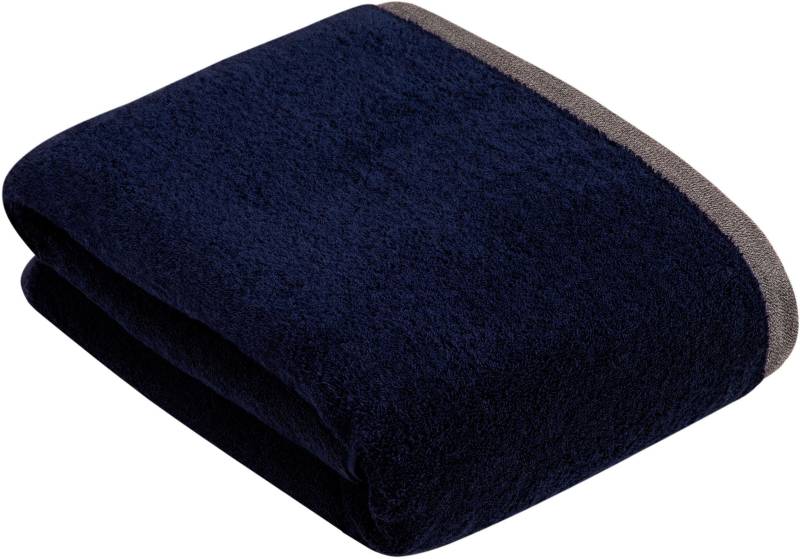 bugatti Badetuch "Prato" Uni Farben, mit melierter Optik im Saum von Bugatti