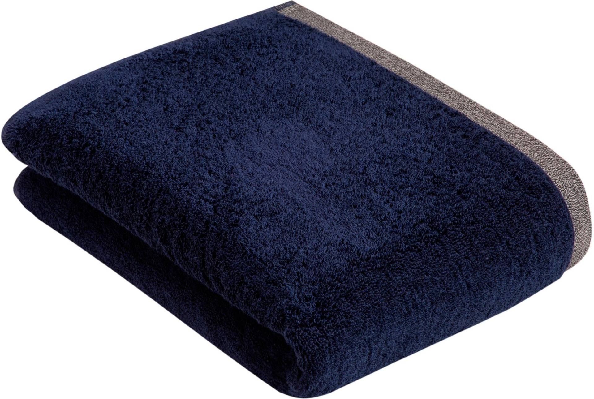 bugatti Badetuch "Prato" Uni Farben, mit melierter Optik im Saum von Bugatti