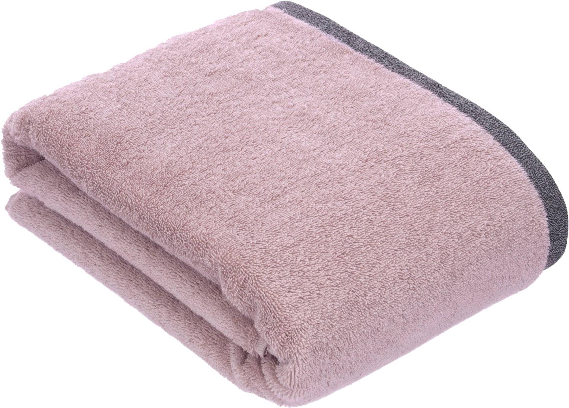 bugatti Badetuch "Prato" Uni Farben, mit melierter Optik im Saum von Bugatti