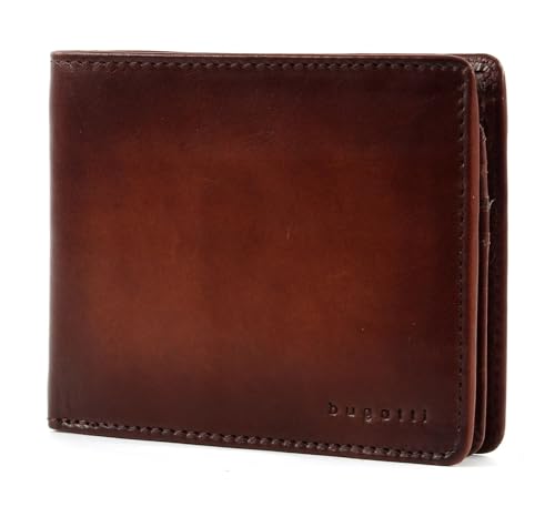 bugatti Domus RFID Wallet with Flap Quer Cognac von bugatti