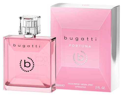 bugatti FORTUNA Parfüm Damen 60 ml I Fruchtiges Eau de Parfum Damen mit Statement-Glasflakon I Lebendige Kombination aus Mango, Pfirsich, Jasmin, Moschus & Sandelholz I Selbstbewusstes Parfüm Frauen bugatti FORTUNA Parfüm Damen 60 ml I Fruchtiges Eau de Parfum Damen mit Statement-Glasflakon I Lebendige Kombination aus Mango, Pfirsich, Jasmin, Moschus & Sandelholz I Selbstbewusstes Parfüm Frauen von Bugatti