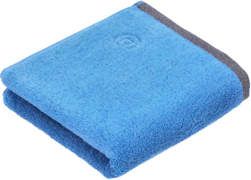 bugatti Handtuch "Prato" Uni Farben, mit melierter Optik im Saum von Bugatti