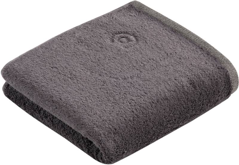 bugatti Handtuch "Prato" Uni Farben, mit melierter Optik im Saum von Bugatti