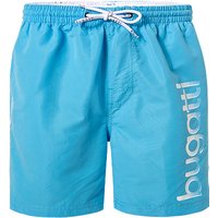 bugatti Herren Badeshorts blau Mikrofaser unifarben von Bugatti