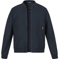 bugatti Herren Blouson blau Mikrofaser unifarben von Bugatti