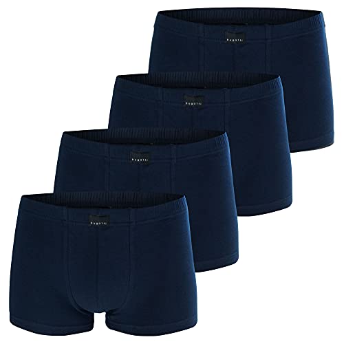 bugatti Herren Boxershorts, Pants, 4 Stück (XL, Navy) von bugatti