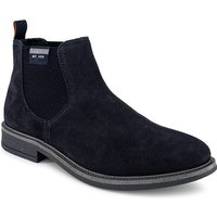 bugatti Herren Chelsea Boots blau Velours von Bugatti