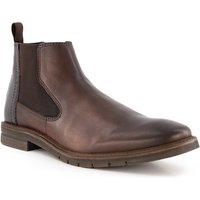bugatti Herren Chelsea Boots braun Glattleder von Bugatti
