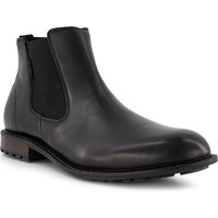 bugatti Herren Chelsea Boots schwarz Glattleder von Bugatti