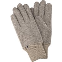 bugatti Herren Handschuhe beige Textil meliert von Bugatti