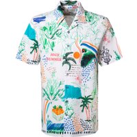 bugatti Herren Kurzarmhemd mehrfarbig gemustert von Bugatti