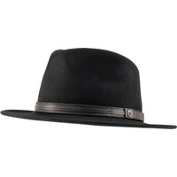 bugatti Herren Hut schwarz Schurwolle von Bugatti