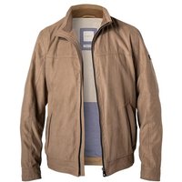 bugatti Herren Jacke beige Mikrofaser unifarben von Bugatti