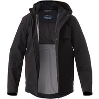 bugatti Herren Jacke blau Mikrofaser unifarben von Bugatti