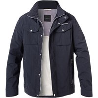 bugatti Herren Jacke blau Mikrofaser unifarben von Bugatti