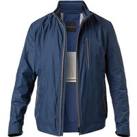 bugatti Herren Jacke blau Mikrofaser unifarben von Bugatti