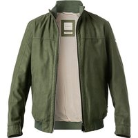 bugatti Herren Jacke grün Mikrofaser unifarben von Bugatti