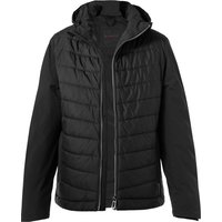 bugatti Herren Steppjacke schwarz Mikrofaser unifarben von Bugatti