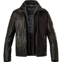 bugatti Herren Lederjacke schwarz Lammnappa unifarben von Bugatti