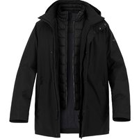 bugatti Herren Jacke Schwarz Mikrofaser unifarben von Bugatti