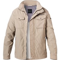 bugatti Herren Jacke beige Mikrofaser unifarben von Bugatti