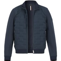bugatti Herren Blouson blau Mikrofaser unifarben von Bugatti