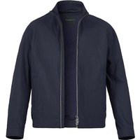 bugatti Herren Jacke blau Mikrofaser unifarben von Bugatti
