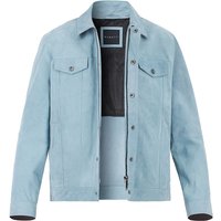 bugatti Herren Lederjacke blau unifarben von Bugatti