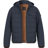 bugatti Herren Steppjacke blau Mikrofaser unifarben von Bugatti