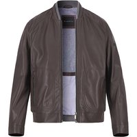 bugatti Herren Lederblouson braun Lammleder unifarben von Bugatti