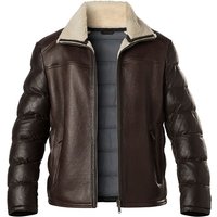 bugatti Herren Lederjacke braun unifarben von Bugatti