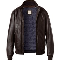 bugatti Herren Lederjacke braun unifarben von Bugatti