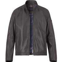 bugatti Herren Lederjacke braun Lammleder unifarben von Bugatti