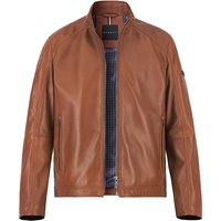 bugatti Herren Lederjacke cognac Lammleder unifarben von Bugatti