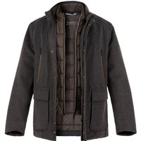 bugatti Herren Jacke grau unifarben von Bugatti