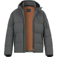 bugatti Herren Steppjacke grau Mikrofaser unifarben von Bugatti