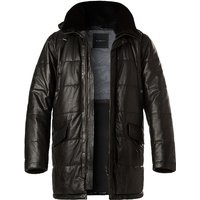 bugatti Herren Lederjacke schwarz unifarben von Bugatti