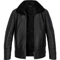 bugatti Herren Lederjacke schwarz unifarben von Bugatti