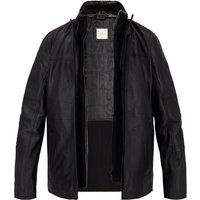 bugatti Herren Lederjacke schwarz unifarben von Bugatti