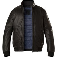 bugatti Herren Lederjacke schwarz unifarben von Bugatti