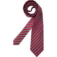 bugatti Herren Krawatte rot Seide College-Streifen von Bugatti