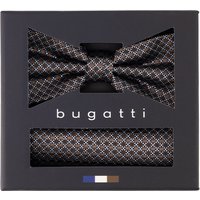 bugatti Herren Schleife+Einstecktuch braun gemustert von Bugatti