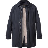 bugatti Herren Mantel blau Mikrofaser unifarben von Bugatti