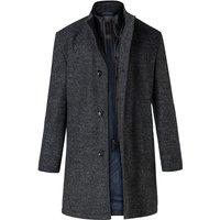 bugatti Herren Mantel schwarz unifarben von Bugatti